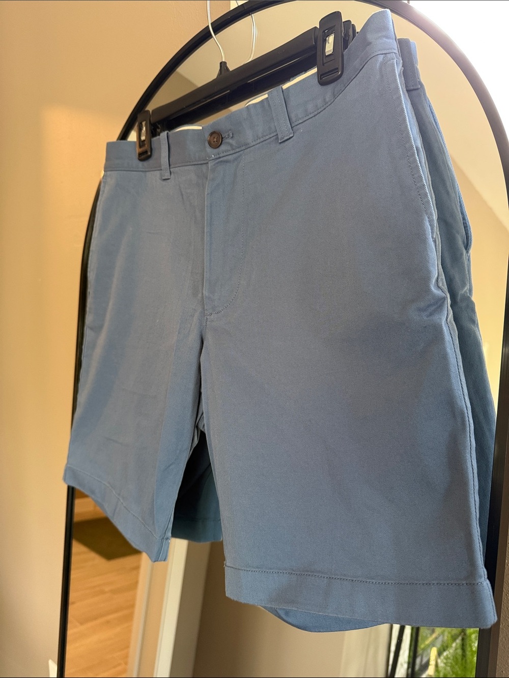 J. Crew Slate Blue Flat Front Chino Shorts